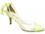 Sapato Scarpin Verniz Verde Lemon e Vinil Salto 7 - SS056