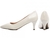 Sapato Scarpin Verniz Off White Salto 6 - SS037 - Bella Calçados e Bolsas 
