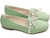 Sapato Mocassim Verde e Off White - MO026 na internet