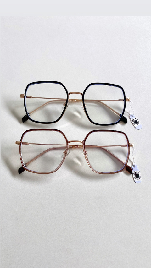 Armação Para Grau Quadrada Metal Bicolor - comprar online