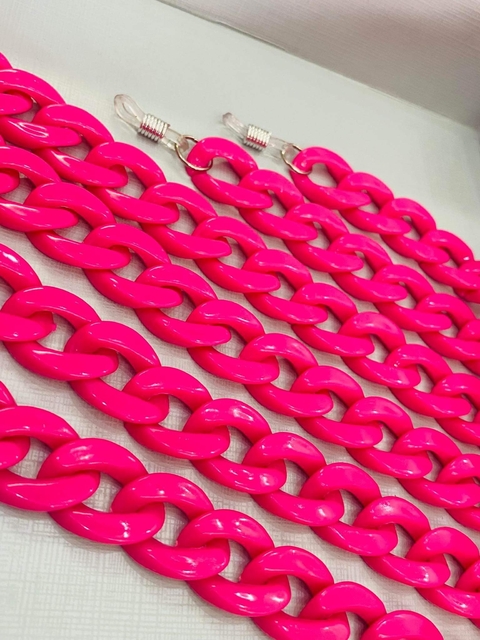 Salva-Óculos Corrente Grossa Pink