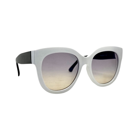 Óculos de Sol Neide 2.0 Branco com hastes Preta