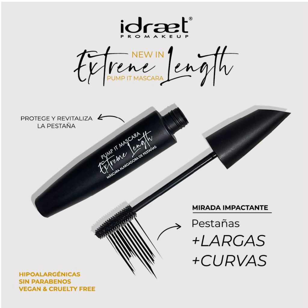 Pump It - Mascara alargadora tono negro - Idraet