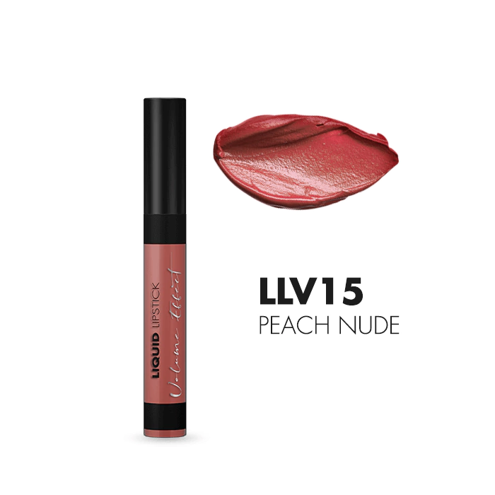 Liquid Lipstick Volume Effect - Labial liquido voluminizador tono PEACH NUDE - Idraet