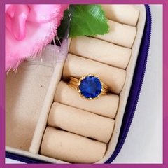 Anillo Piedra Azul T7