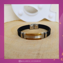 Pulsera Placa Combinada Hombre