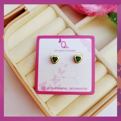 Topos Corazón Piedra Verde