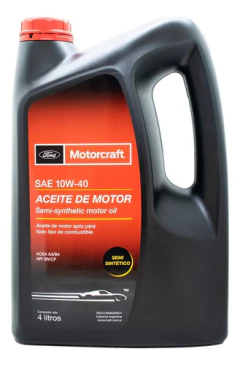 Aceite Para Motor Motorcraft Semi-sintético 10w-40 Para Autos, Pickups & Suv 1 Pack De 4 Unidades / 16l