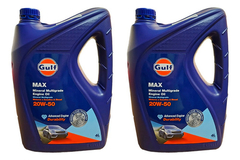 Aceite Para Motor Gulf Mineral 20w-50 Para Autos, Pickups & Suv De 2 Unidades / 8l
