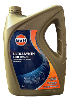 Aceite Para Motor Gulf Sintético 0w-20 Para Autos, Pickups & Suv De 1 Unidad X 4l