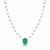 Conjunto Colar e Brinco Cristal Esmeralda - Olivia Semijoias de Luxo 