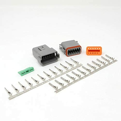 JUEGO DE CONECTORES DEUTSCH DE 12 PINES