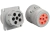 CONECTORES DEUTSCH 6 PINES SERIE HD10 GRIS HD16-6-12S Y HD10-6-12P