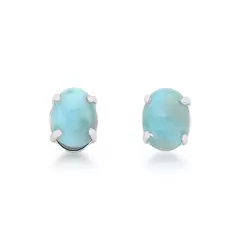 Brinco Pedra Larimar Prata 925