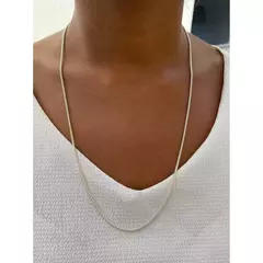 Corrente Pipoca 70 cm Prata 925