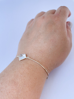 Pulseira Pirâmide Quartzo Cristal Prata 925 na internet