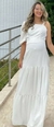 Vestido longo manga única