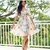 Vestido curto plissado - loja online