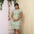 Vestido midi tubinho plissado - Vista Flor de Jambo