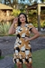Vestido midi tubinho plissado