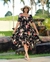 Vestido midi saia de ponta