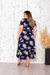 Vestido midi plus com cinto - Vista Flor de Jambo
