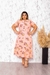 Vestido midi plus com cinto - comprar online