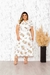 Vestido midi plus com cinto