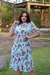 Vestido midi plissado gola gravatinha - comprar online