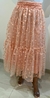 Saia midi em tule bordado - comprar online
