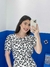 Conjunto midi saia e blusa - Vista Flor de Jambo
