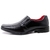 Kit Sapato Social preto em couro Sintético REF- 800 com cinto e carteira - comprar online