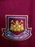 Camisa West Ham home Retrô 99/00 fila - roxa - Acervo do Esporte