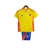 Kit Infantil Seleção da Colômbia II 24/25 - Adidas - Amarelo com detalhes em vermelho