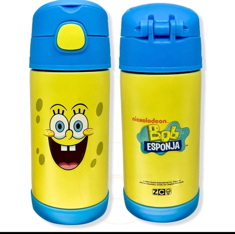 Garrafa com Canudo Bob Esponja