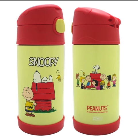 Garrafa com Canudo Snoopy
