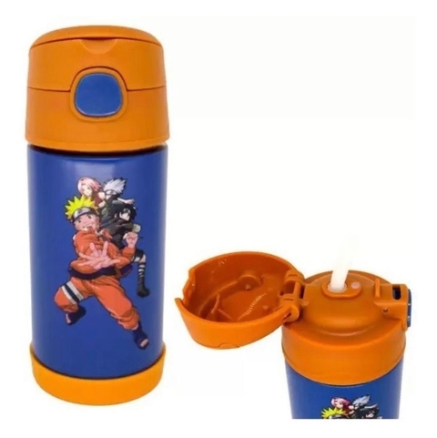 Garrafa com Canudo Naruto