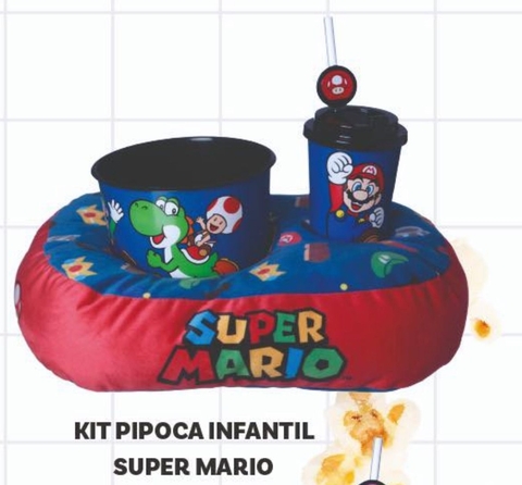 Kit Pipoca Infantil Mario