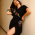 Vestido com fenda bordado com flores