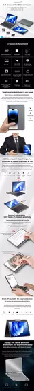 YSJMNPC Mini laptop de 12ª geração Intel N150 Quad Core 8 polegadas Tela LPDD - loja online