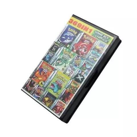 Cartucho de jogo retrô 369 em 1 GBA, coleção múltipla de 32 bits, versão em