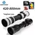 Lightdow-Lente Teleobjetiva para Canon, Lentes com Zoom Manuais, EOS R1, Nikon D