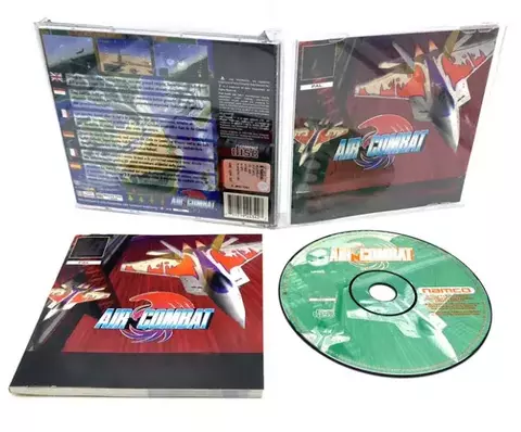PS 1 Air Combat PAL com Disco de Cópia Manual e Estação de Console Desbloqueado