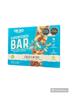 OKKO BARRA COCO CACAO AZUL 4 PZS