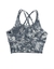 Crossed top - Gray tie dye - comprar en línea