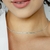 Choker Fita 35CM + 5CM extensor Banho Prata| F11 573992