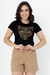 T-Shirt Jaguar Rosto Preto
