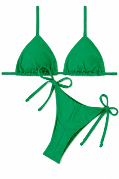 Biquíni Cortininha e Calcinha Lacinho Verde | Cores do Verão Mare Mio - comprar online