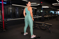 Conjunto Fitness Verde Legging e Top Nadador | Pulse Mare Move - comprar online
