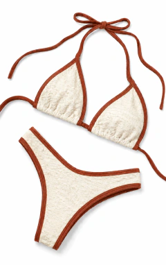 Biquíni Cortininha e Asa Delta | Cappuccino Duo Mare Mio na internet